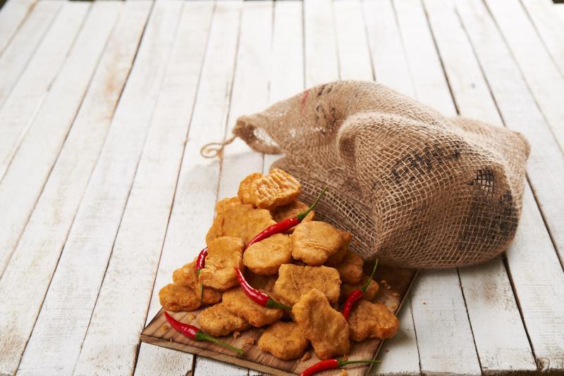 Home Spiced Tempura Chicken Nuggets